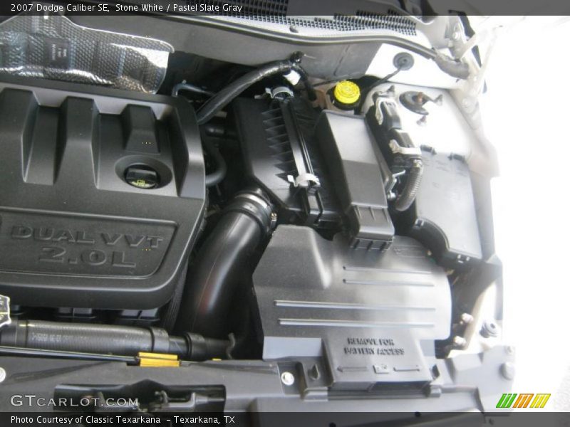Stone White / Pastel Slate Gray 2007 Dodge Caliber SE