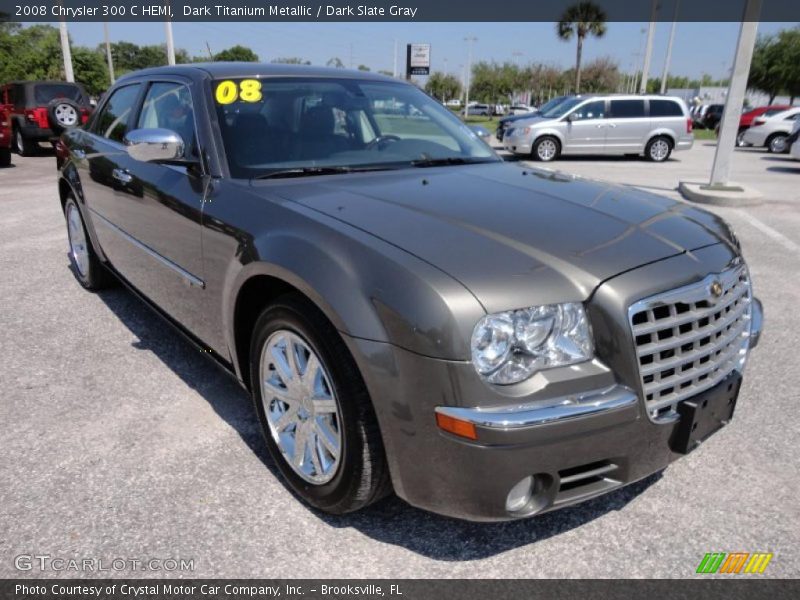 Dark Titanium Metallic / Dark Slate Gray 2008 Chrysler 300 C HEMI