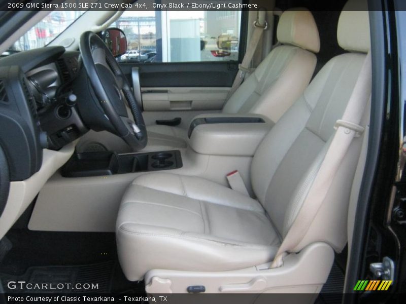 Onyx Black / Ebony/Light Cashmere 2009 GMC Sierra 1500 SLE Z71 Crew Cab 4x4