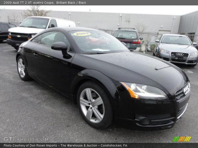 Brilliant Black / Black 2009 Audi TT 2.0T quattro Coupe