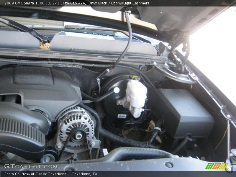 Onyx Black / Ebony/Light Cashmere 2009 GMC Sierra 1500 SLE Z71 Crew Cab 4x4