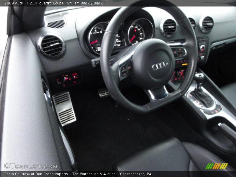 Brilliant Black / Black 2009 Audi TT 2.0T quattro Coupe