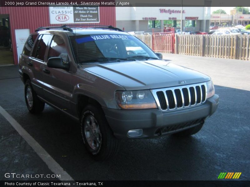 Silverstone Metallic / Agate 2000 Jeep Grand Cherokee Laredo 4x4