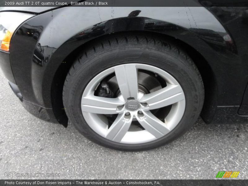 Brilliant Black / Black 2009 Audi TT 2.0T quattro Coupe