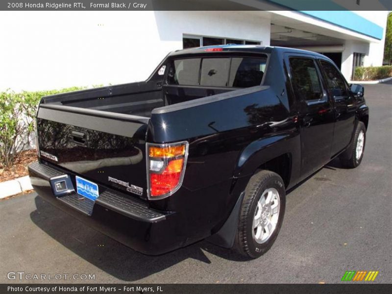 Formal Black / Gray 2008 Honda Ridgeline RTL