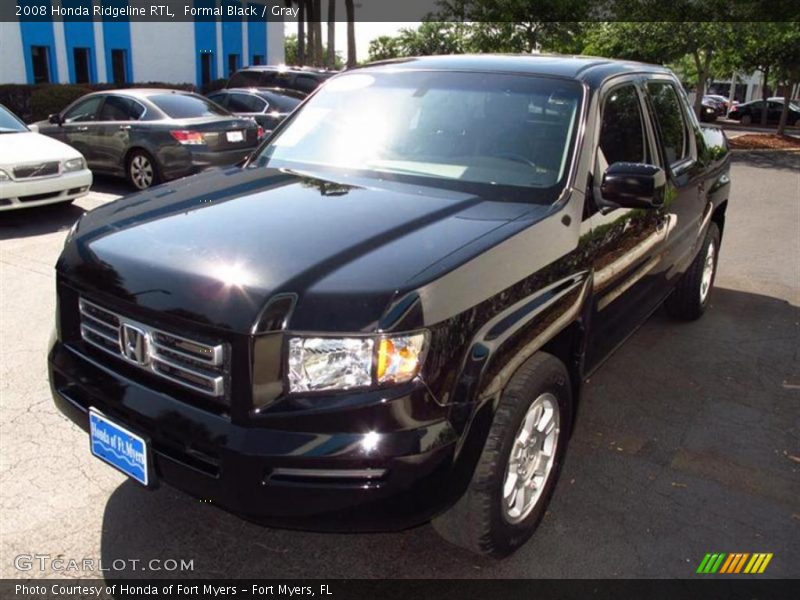 Formal Black / Gray 2008 Honda Ridgeline RTL