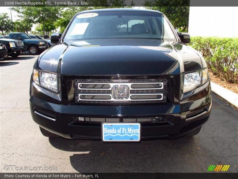 Formal Black / Gray 2008 Honda Ridgeline RTL