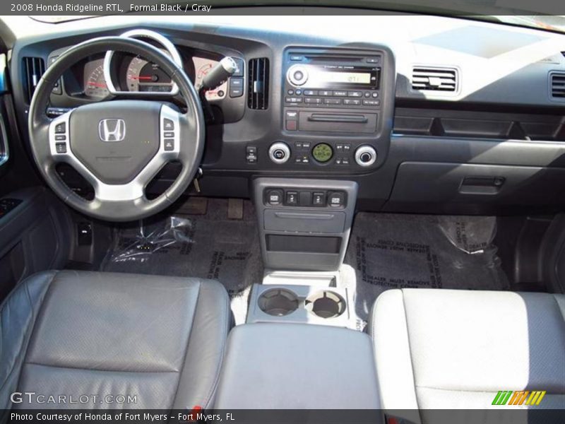 Formal Black / Gray 2008 Honda Ridgeline RTL
