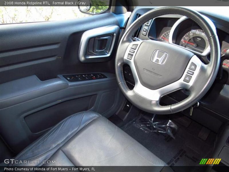 Formal Black / Gray 2008 Honda Ridgeline RTL