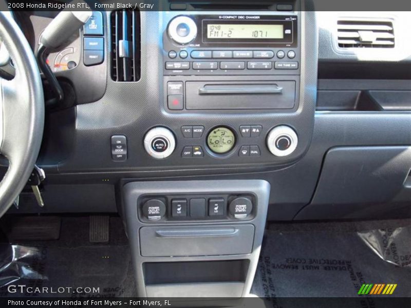 Formal Black / Gray 2008 Honda Ridgeline RTL