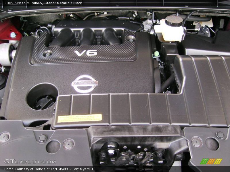 Merlot Metallic / Black 2009 Nissan Murano S