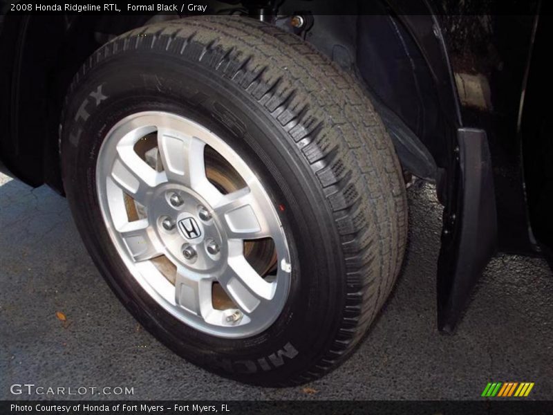 Formal Black / Gray 2008 Honda Ridgeline RTL