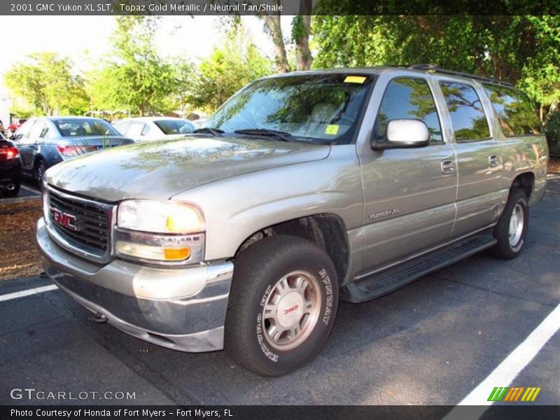 Topaz Gold Metallic / Neutral Tan/Shale 2001 GMC Yukon XL SLT