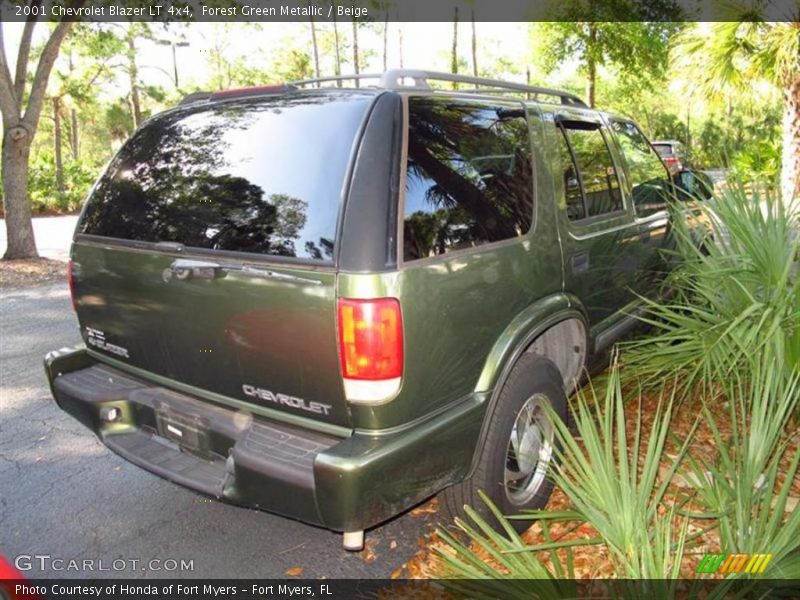 Forest Green Metallic / Beige 2001 Chevrolet Blazer LT 4x4