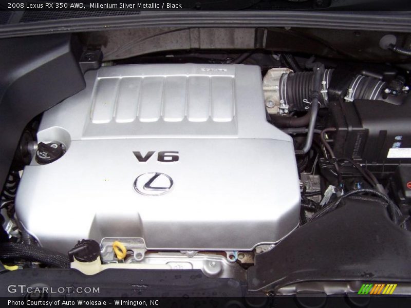 Millenium Silver Metallic / Black 2008 Lexus RX 350 AWD