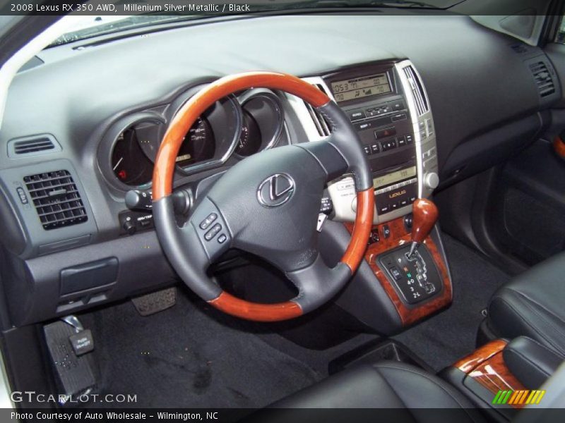 Millenium Silver Metallic / Black 2008 Lexus RX 350 AWD