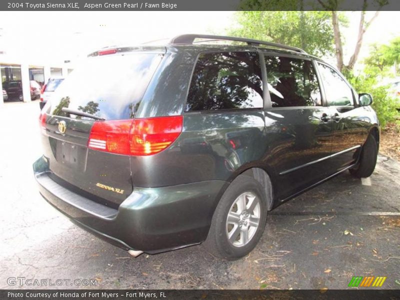 Aspen Green Pearl / Fawn Beige 2004 Toyota Sienna XLE