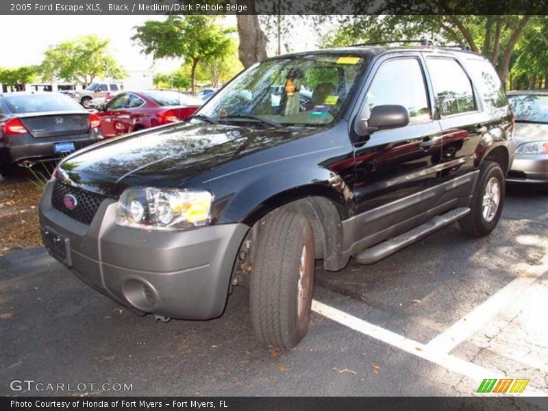 Black / Medium/Dark Pebble Beige 2005 Ford Escape XLS