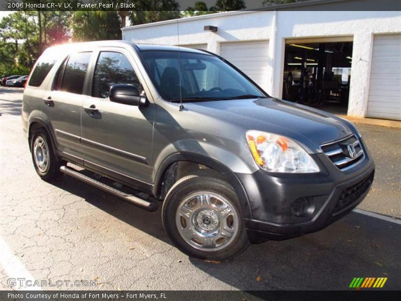 Pewter Pearl / Black 2006 Honda CR-V LX
