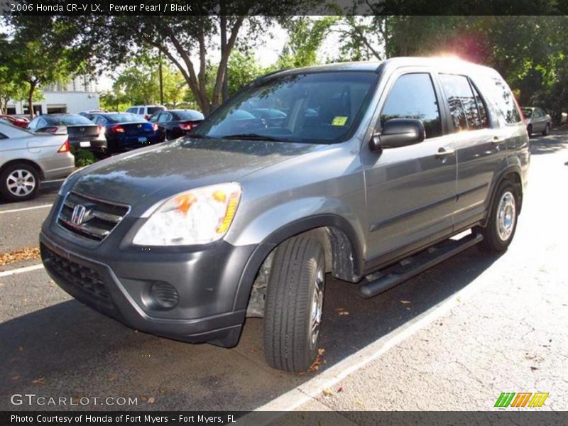 Pewter Pearl / Black 2006 Honda CR-V LX
