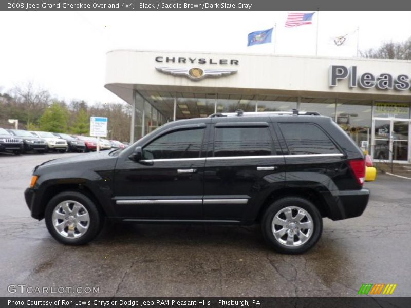 Black / Saddle Brown/Dark Slate Gray 2008 Jeep Grand Cherokee Overland 4x4