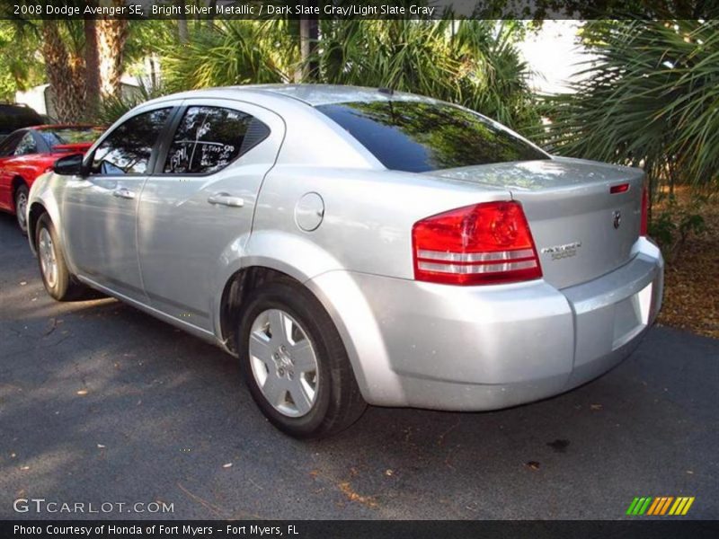 Bright Silver Metallic / Dark Slate Gray/Light Slate Gray 2008 Dodge Avenger SE
