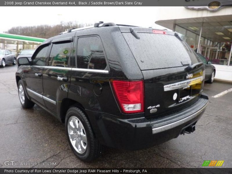 Black / Saddle Brown/Dark Slate Gray 2008 Jeep Grand Cherokee Overland 4x4