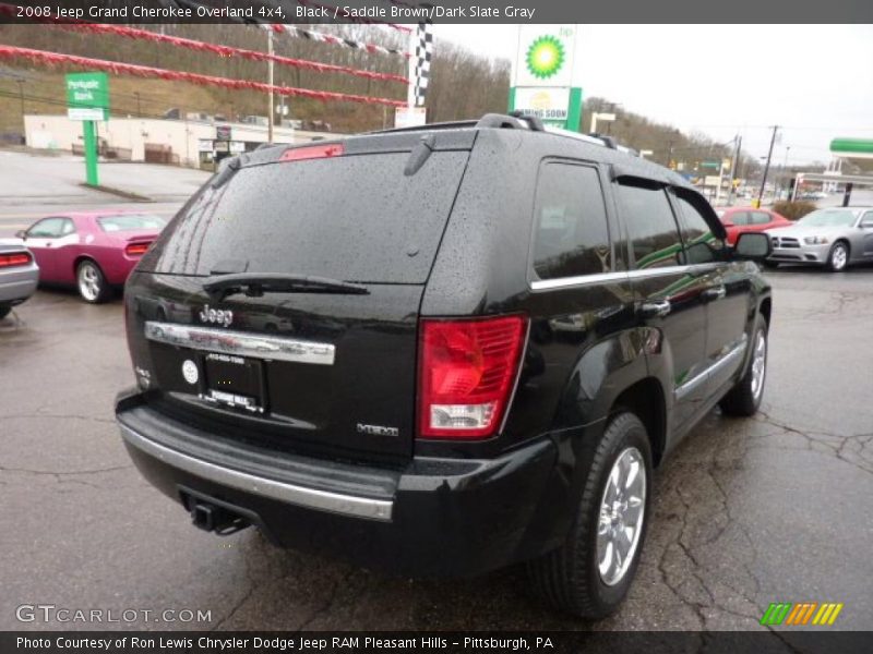 Black / Saddle Brown/Dark Slate Gray 2008 Jeep Grand Cherokee Overland 4x4
