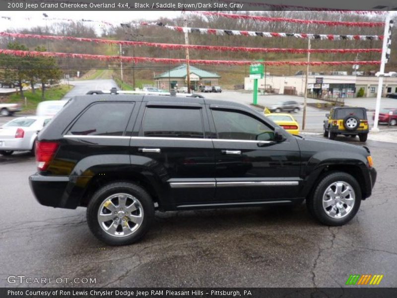 Black / Saddle Brown/Dark Slate Gray 2008 Jeep Grand Cherokee Overland 4x4