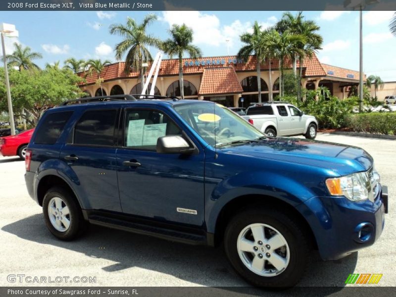Vista Blue Metallic / Stone 2008 Ford Escape XLT