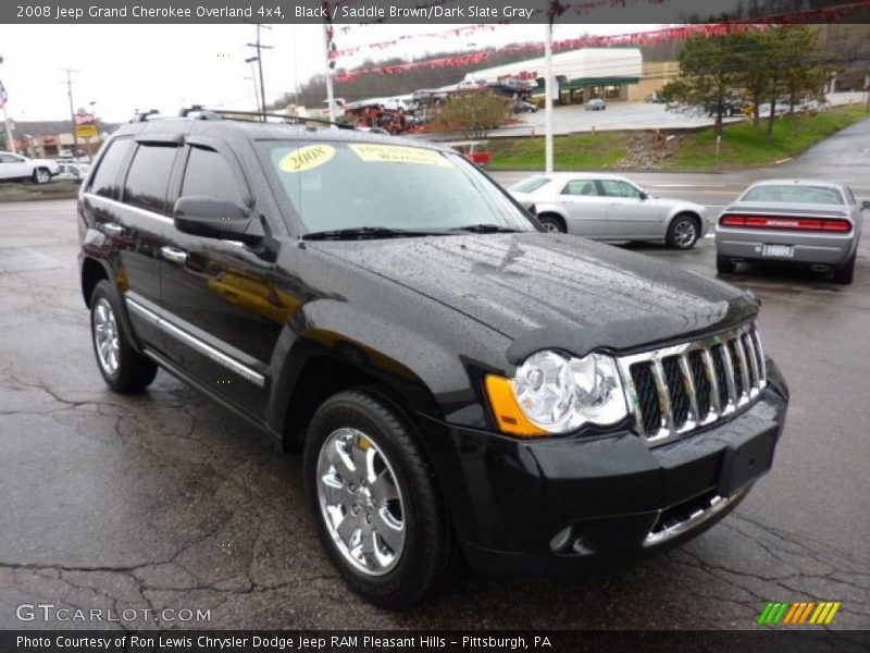 Black / Saddle Brown/Dark Slate Gray 2008 Jeep Grand Cherokee Overland 4x4