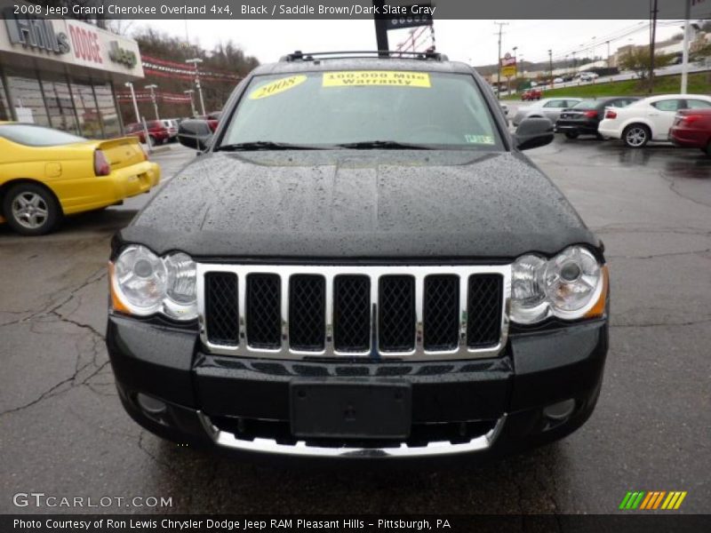 Black / Saddle Brown/Dark Slate Gray 2008 Jeep Grand Cherokee Overland 4x4