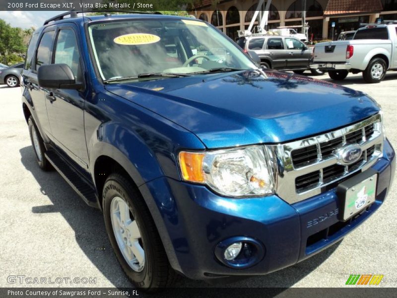 Vista Blue Metallic / Stone 2008 Ford Escape XLT