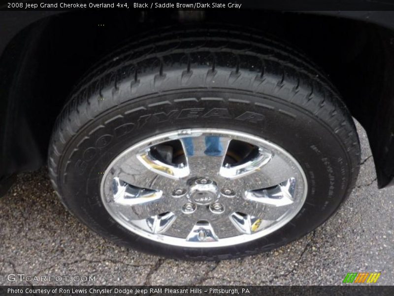 Black / Saddle Brown/Dark Slate Gray 2008 Jeep Grand Cherokee Overland 4x4