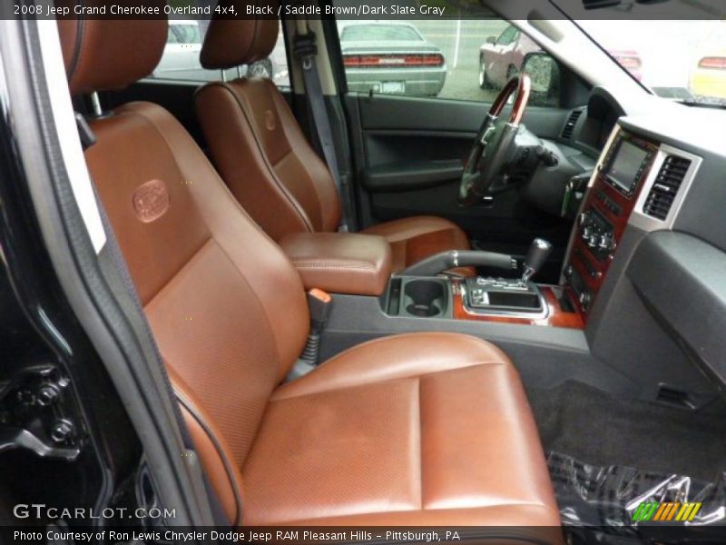 Black / Saddle Brown/Dark Slate Gray 2008 Jeep Grand Cherokee Overland 4x4