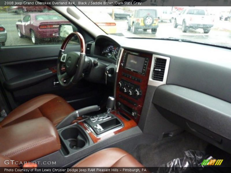 Black / Saddle Brown/Dark Slate Gray 2008 Jeep Grand Cherokee Overland 4x4