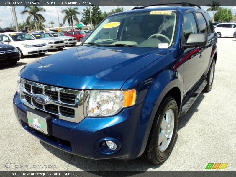 Vista Blue Metallic / Stone 2008 Ford Escape XLT