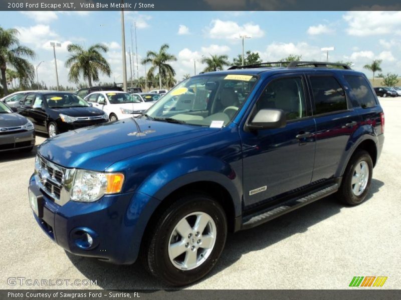 Vista Blue Metallic / Stone 2008 Ford Escape XLT