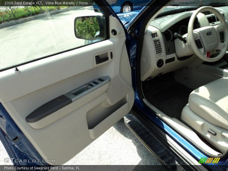 Vista Blue Metallic / Stone 2008 Ford Escape XLT