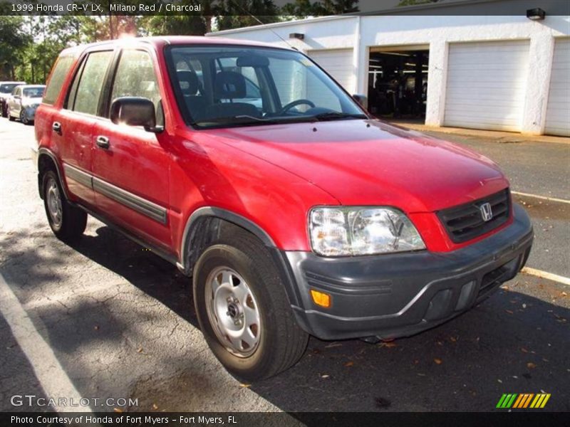 Milano Red / Charcoal 1999 Honda CR-V LX