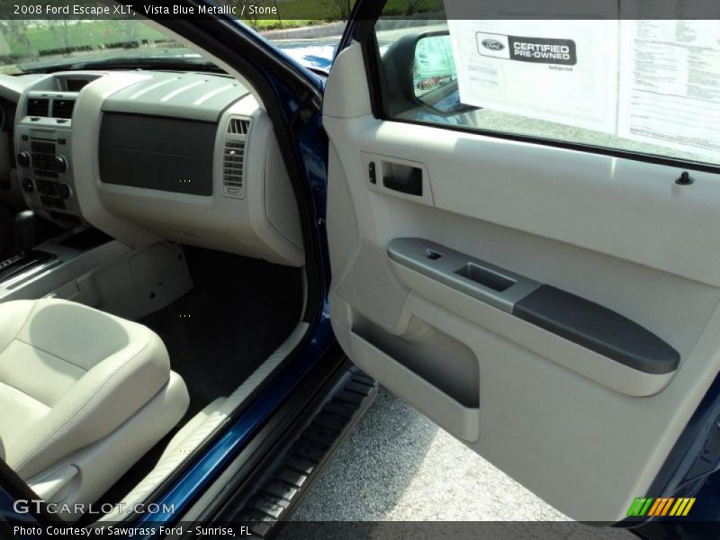Vista Blue Metallic / Stone 2008 Ford Escape XLT