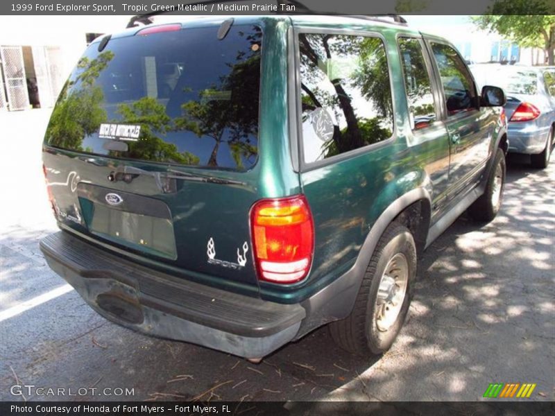 Tropic Green Metallic / Medium Prairie Tan 1999 Ford Explorer Sport