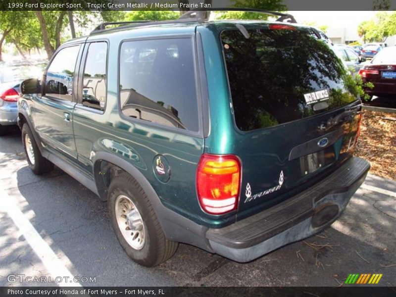 Tropic Green Metallic / Medium Prairie Tan 1999 Ford Explorer Sport