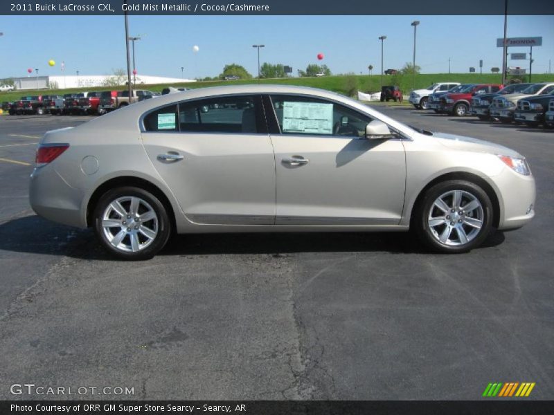 Gold Mist Metallic / Cocoa/Cashmere 2011 Buick LaCrosse CXL