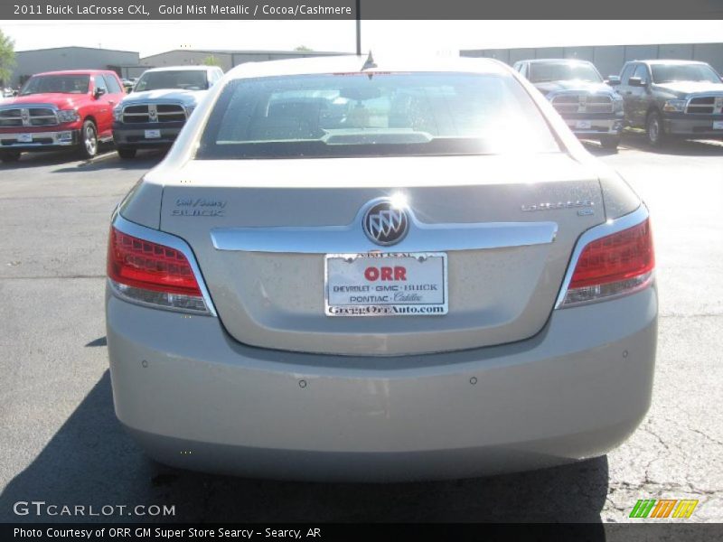 Gold Mist Metallic / Cocoa/Cashmere 2011 Buick LaCrosse CXL