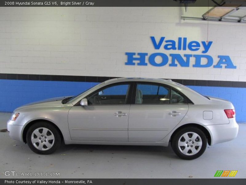Bright Silver / Gray 2008 Hyundai Sonata GLS V6
