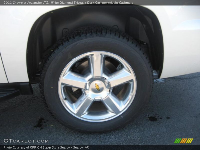 White Diamond Tricoat / Dark Cashmere/Light Cashmere 2011 Chevrolet Avalanche LTZ