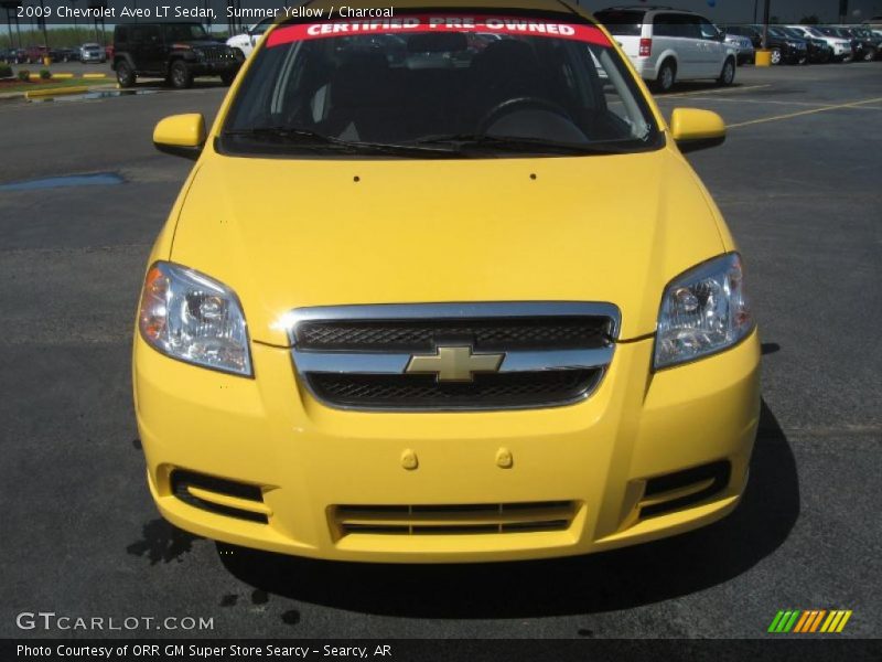 Summer Yellow / Charcoal 2009 Chevrolet Aveo LT Sedan