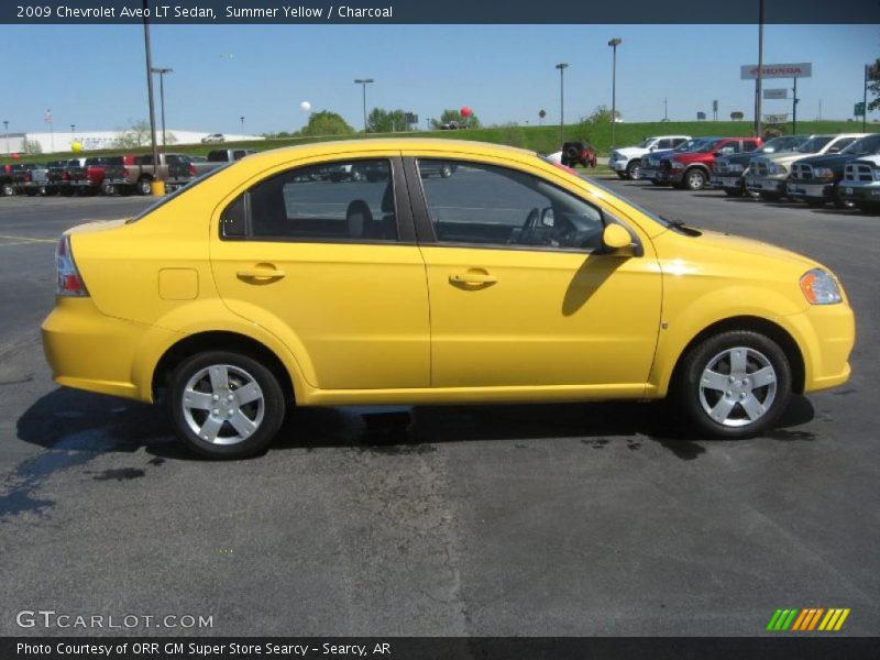Summer Yellow / Charcoal 2009 Chevrolet Aveo LT Sedan