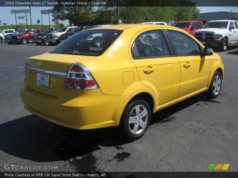 Summer Yellow / Charcoal 2009 Chevrolet Aveo LT Sedan